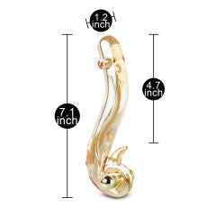 Golden Dragon Glass Vibrator