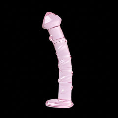 Pink Ice Glass Dildo