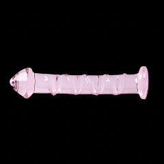 Pink Ice Glass Dildo