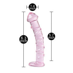 Pink Ice Glass Dildo