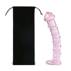 Pink Ice Glass Dildo